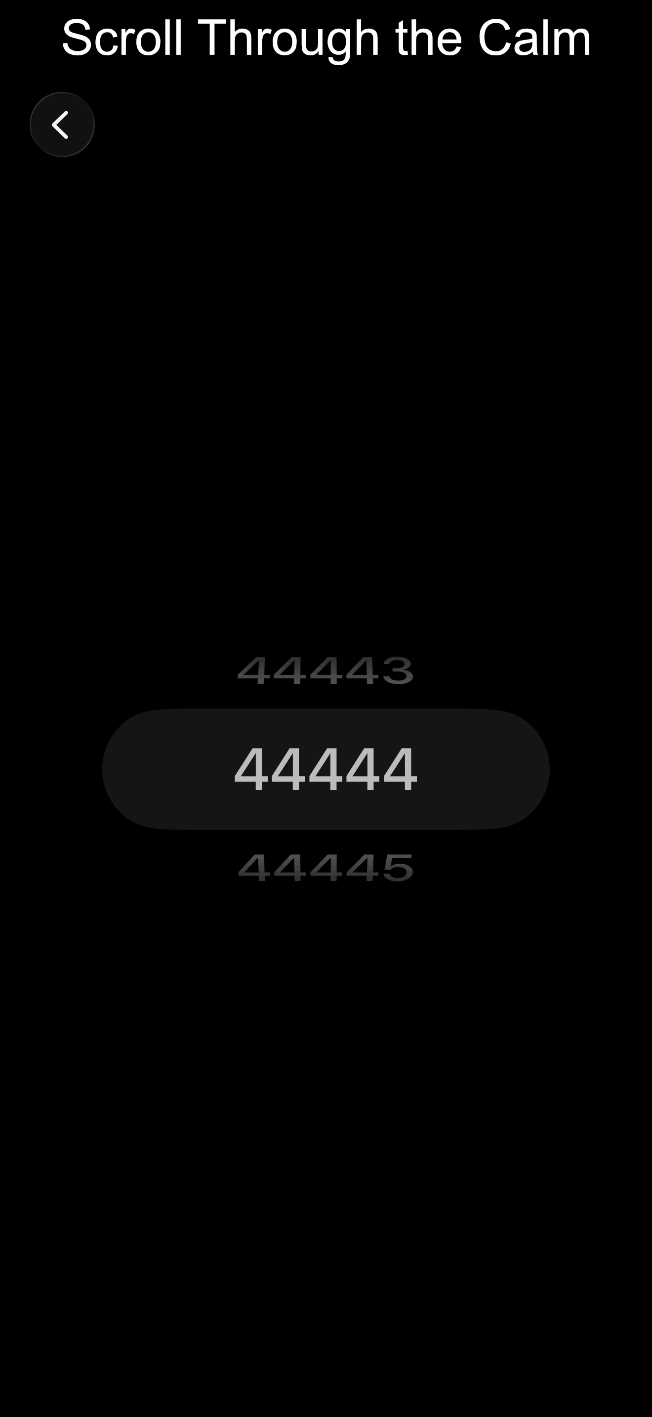 Scroll Through the Calm